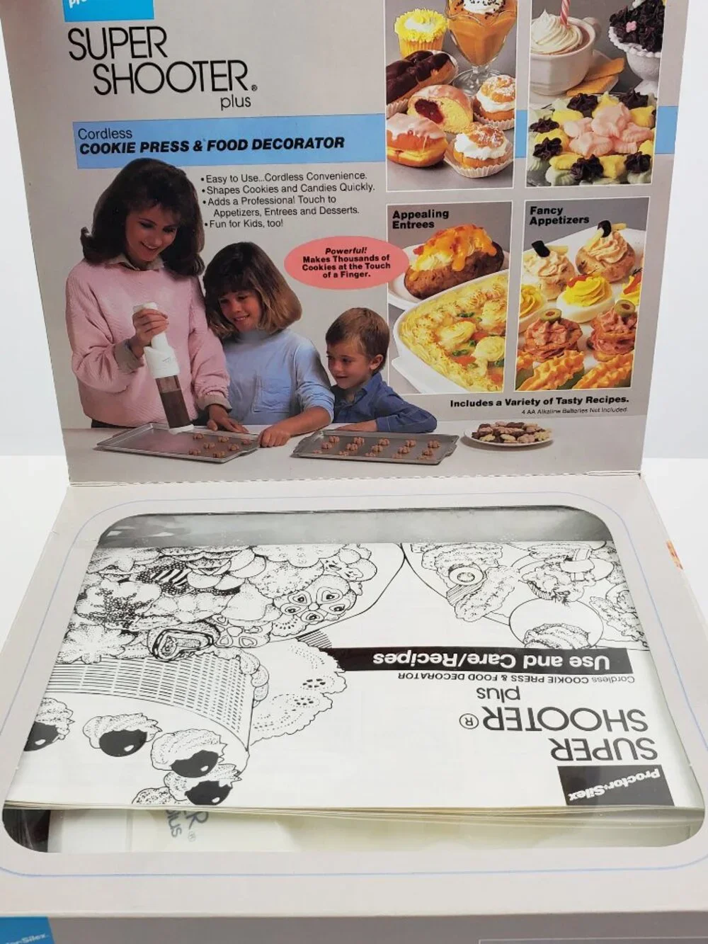 Super Shooter Plus + Accessory Kit Cookie Making Press Proctor Silex Unused NIB